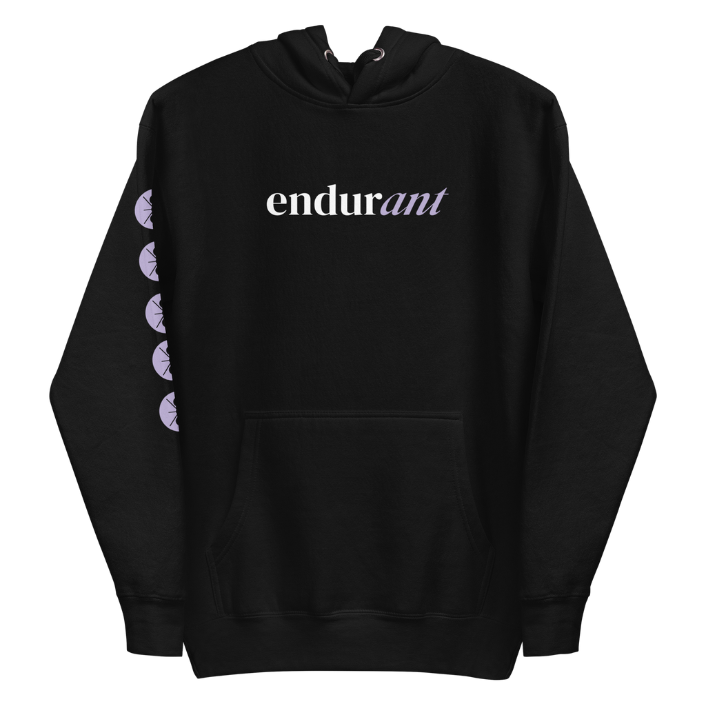 Endurant Premium Black Pullover Hoodie