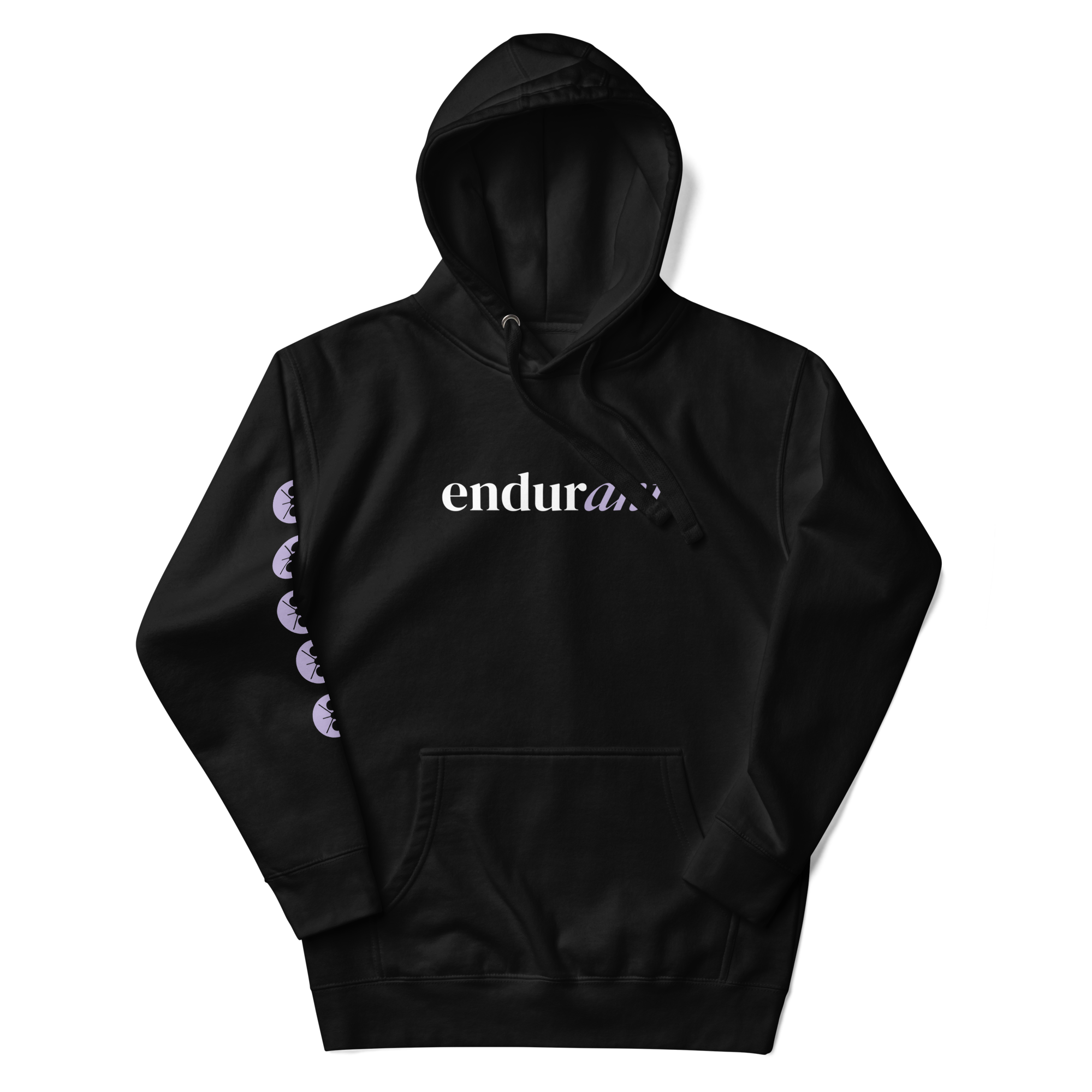 Endurant Premium Black Pullover Hoodie