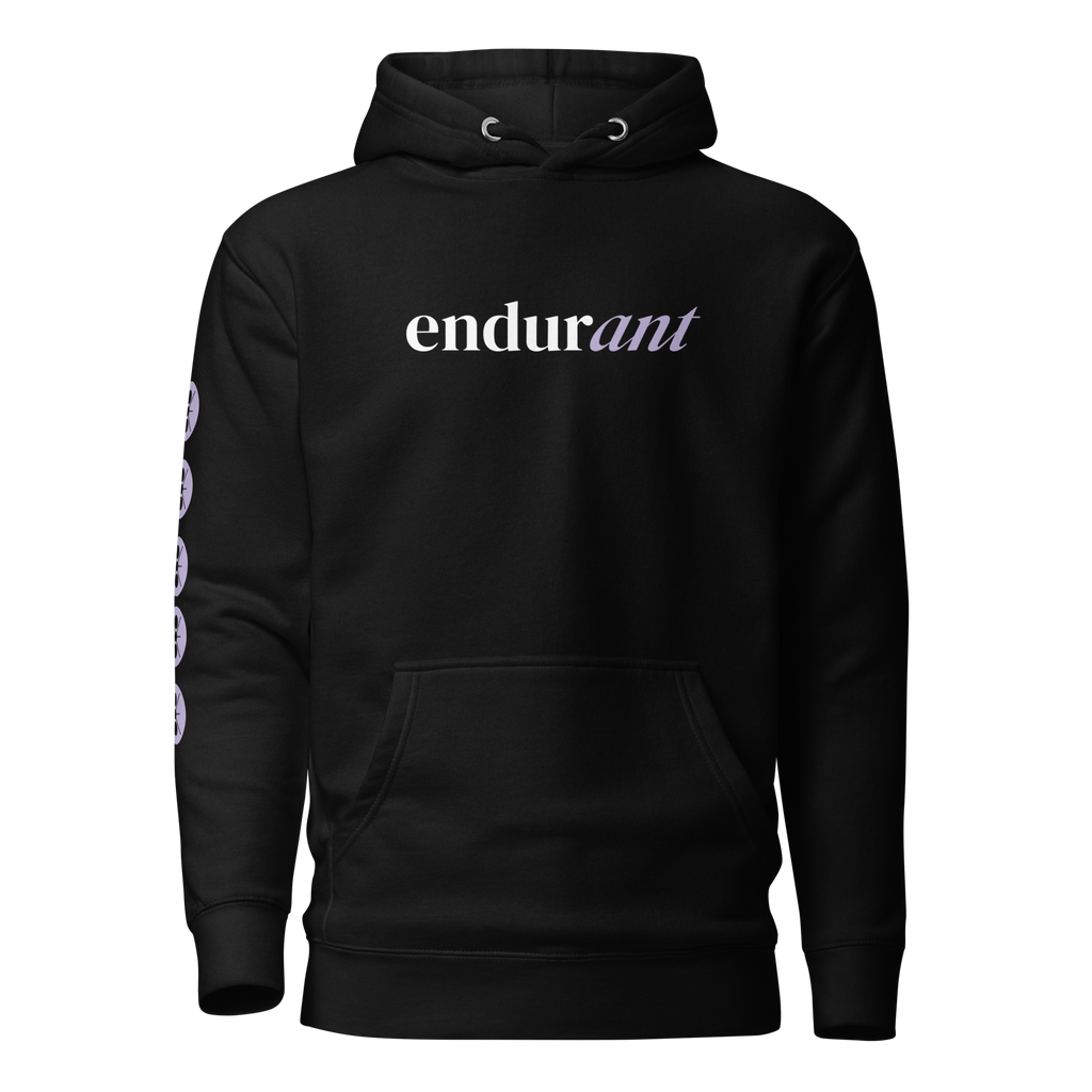 Endurant Premium Black Pullover Hoodie